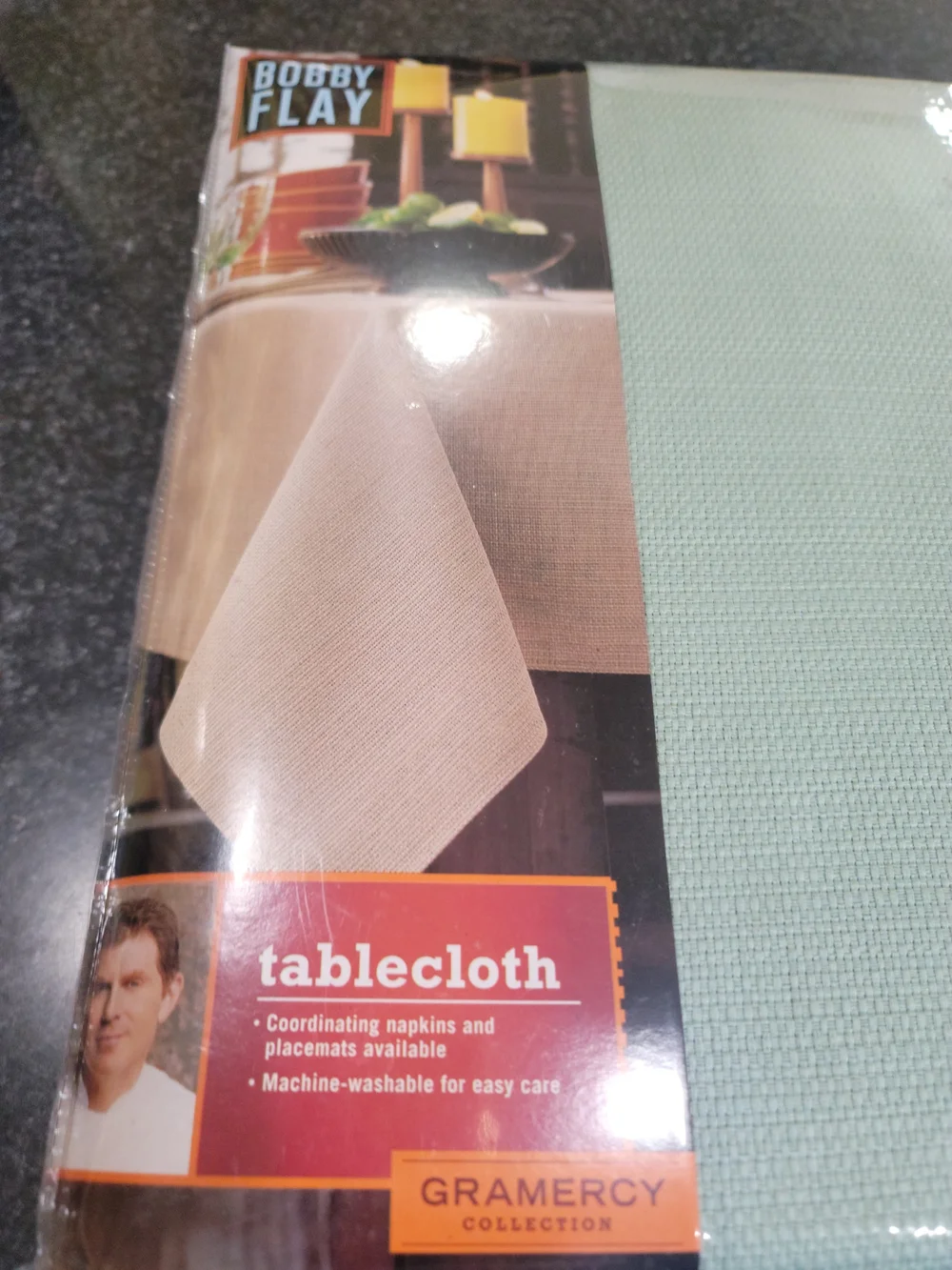 Bobby Flay Sage Green Tablecloth
